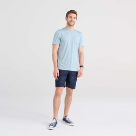 Secondary Product image of DropTemp™ All Day Cooling Short Sleeve Crew Light Aqua Heather
