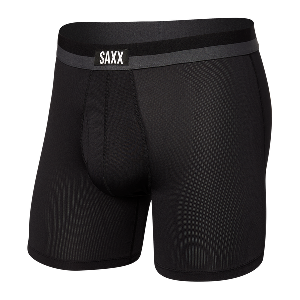 Sport Mesh Men's Boxer Brief - Black| – SAXX Underwear