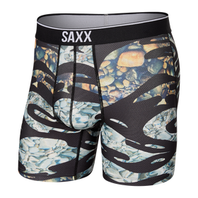 SAXX DROPTEMP™ COOLING MESH Boxer Brief / Whale Watch- Storm Blue