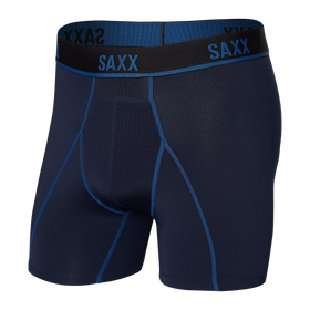 Saxx Droptemp Cooling Cotton Boxer Brief Fly 3 Pack | Black/Dark Grey  Heather/India Ink (BDI)
