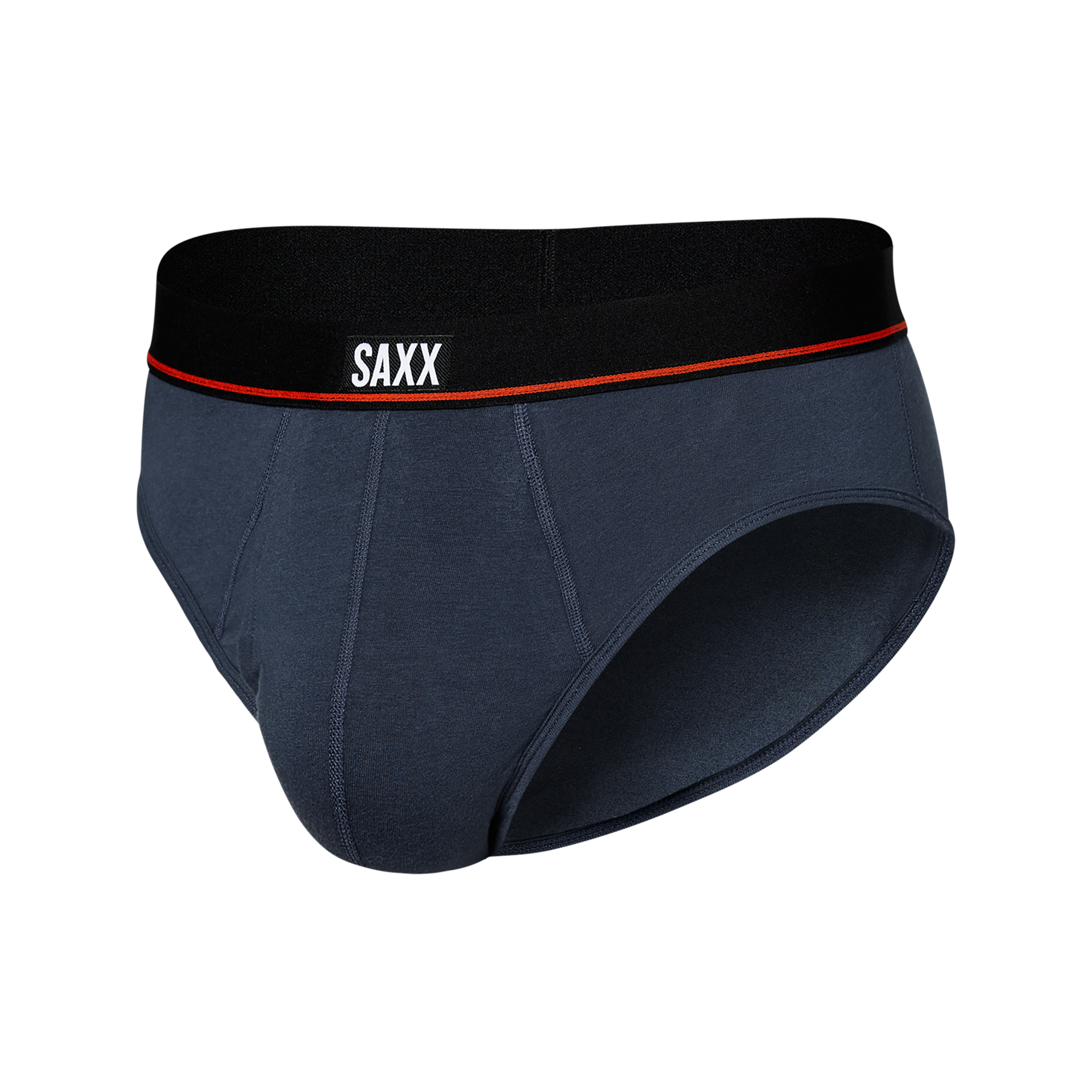 SAXX Men's Underwear - Non-Stop Stretch Cotton Brief – Pack of 3 with  Built-In Pouch Support and Fly – Soft, Breathable and Moisture Wicking,  Black/Deep Navy/White, Small at  Men's Clothing store