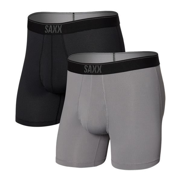 Quest Boxer Brief - Black/Dk Charcoal II | – SAXX Underwear