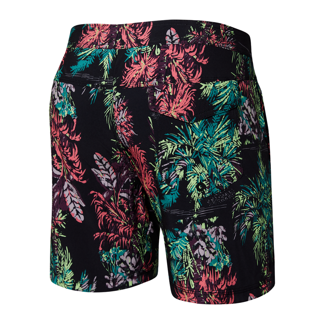 Betawave 2N1 Swim Short Long - Midnight Tropics- Multi | – SAXX Underwear