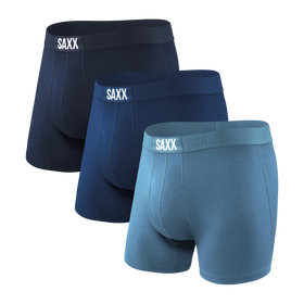 PRACMANU 3-Pack Men's Underwear with 2 Secret Zipper Pockets