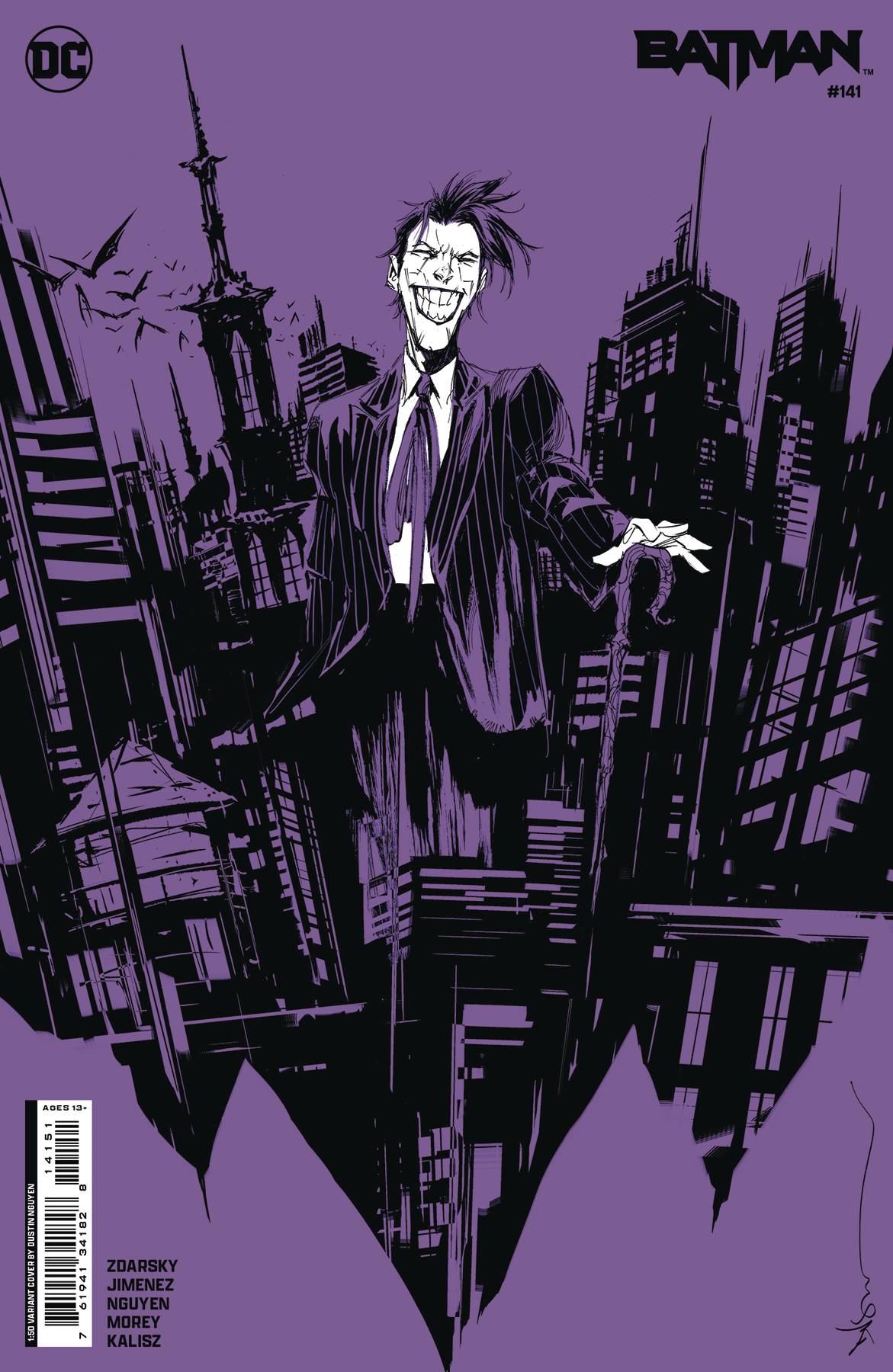 BATMAN #141 CVR E INC 1:50 DUSTIN NGUYEN CARD STOCK VAR