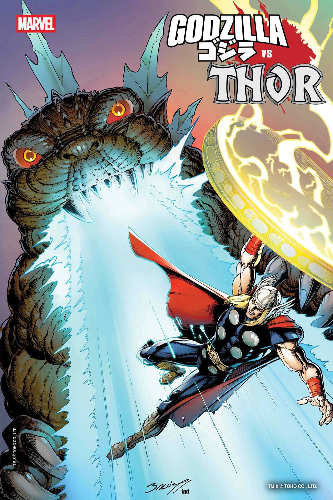 GODZILLA VS THOR #1 MARK BAGLEY FOIL VAR (Net) (07/02/25)