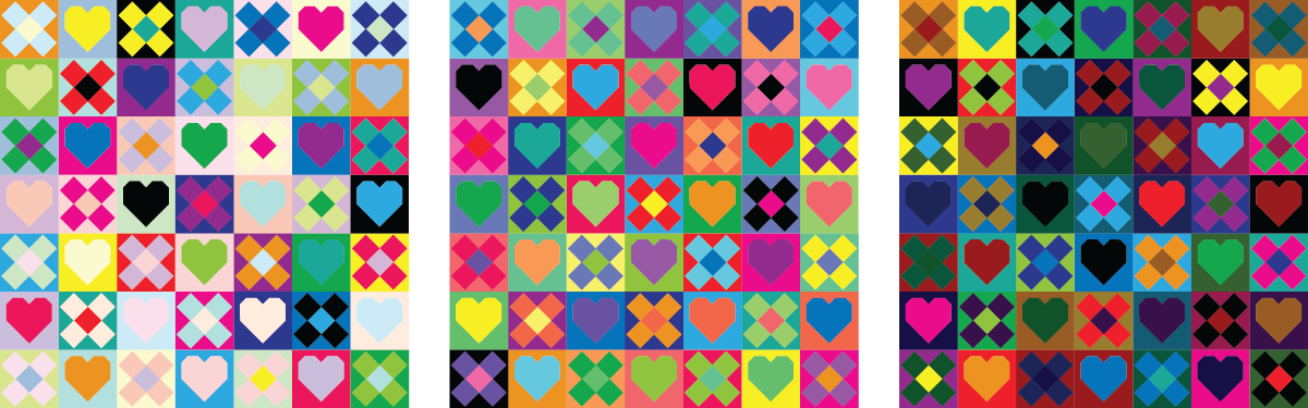 Be Mine Quilt - Scrappy versions