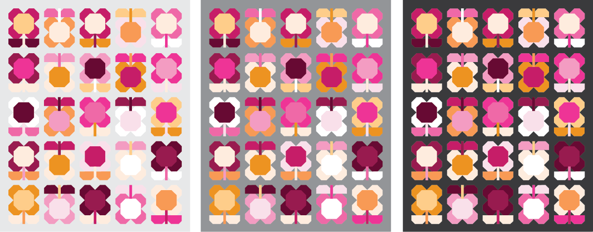 Folk Blooms Quilt in 2 colors - Sewfinity.com