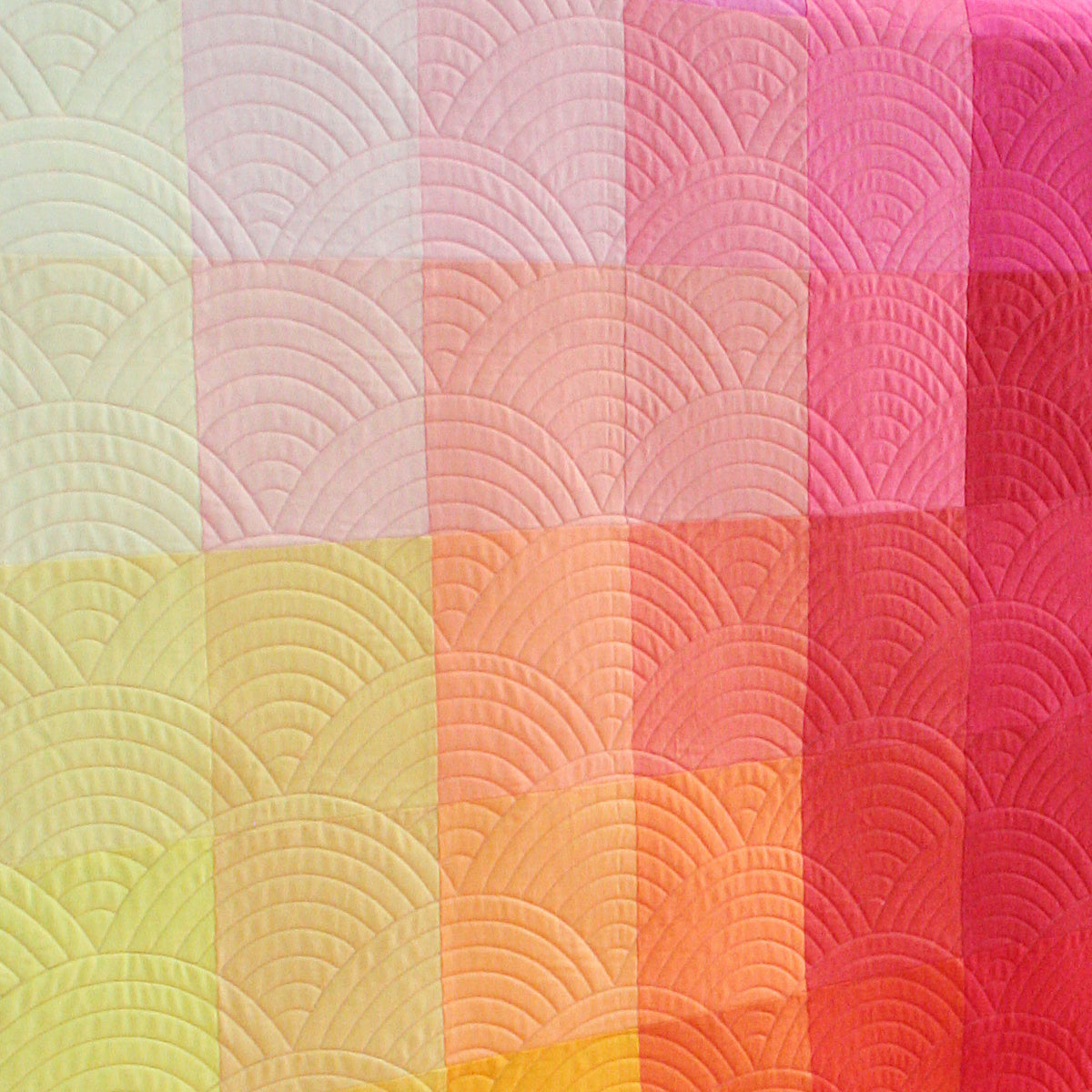 Gradient Grid Quilt - YRM colorway