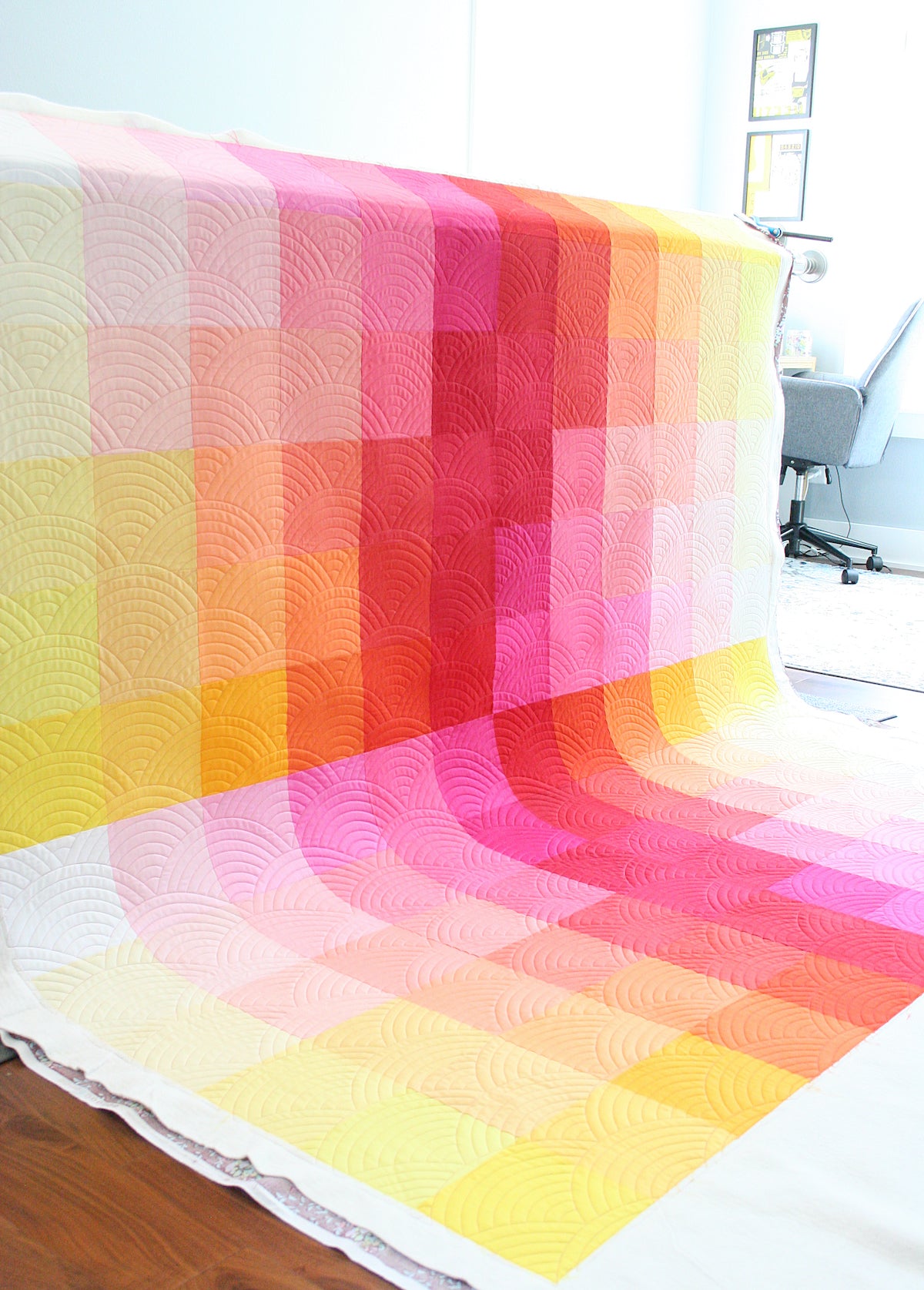 Gradient Grid Quilt: YRM - Sewfinity