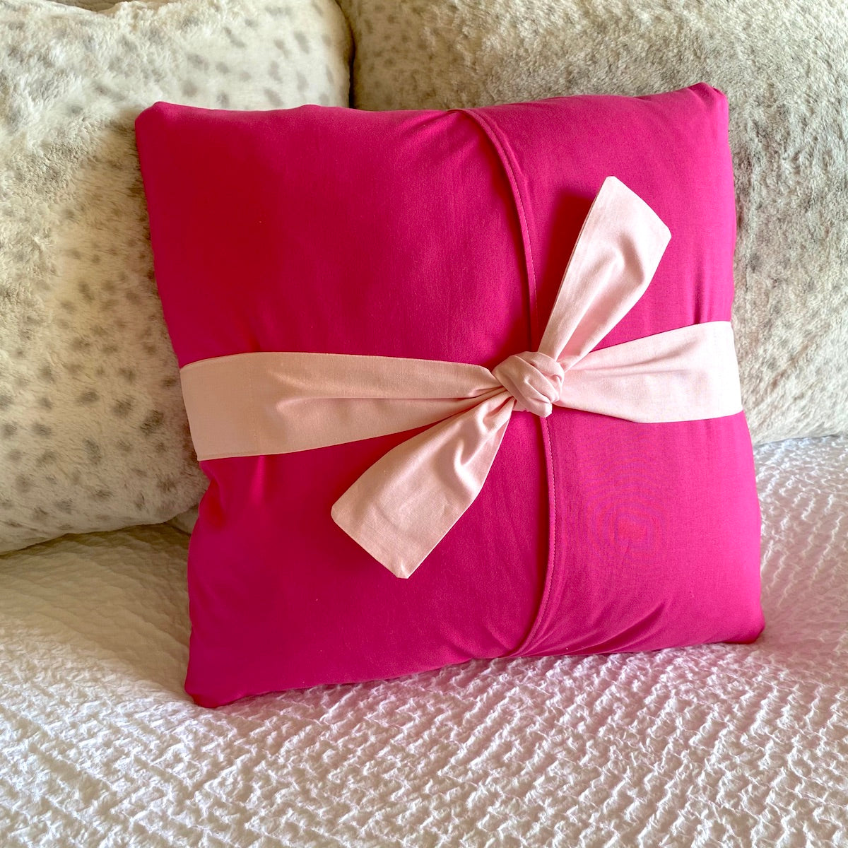 SewPINK Breast Cancer Awareness Ribbon Pillow by Sewfinity