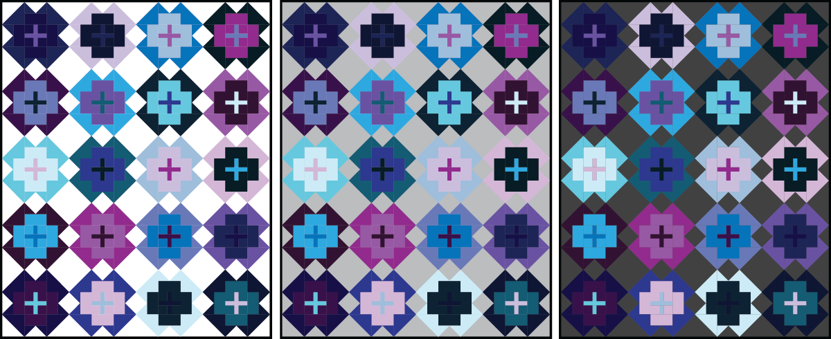 Nightingale Quilt in analogous colors - Sewfinity.com