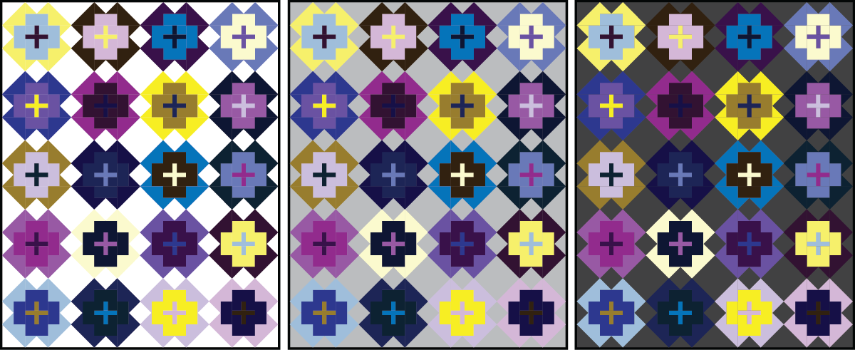 Nightingale Quilt in complementary colors - Sewfinity.com