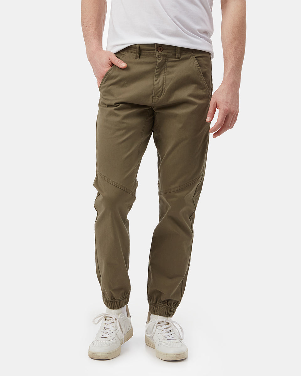 2-Pack Mens Slim-Fit Cotton Twill Jogger Pants (S-2XL)