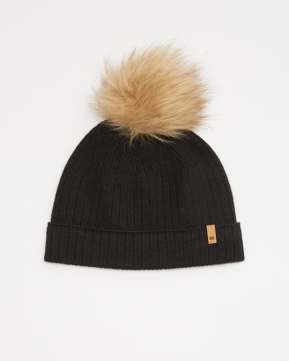 Unisex Wool Faux Fur Pom Beanie Wool   TAU3830 0164 