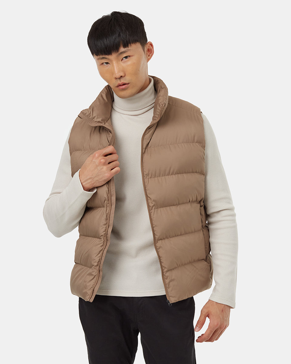 Mens Puffer Vest  Recycled Polyester