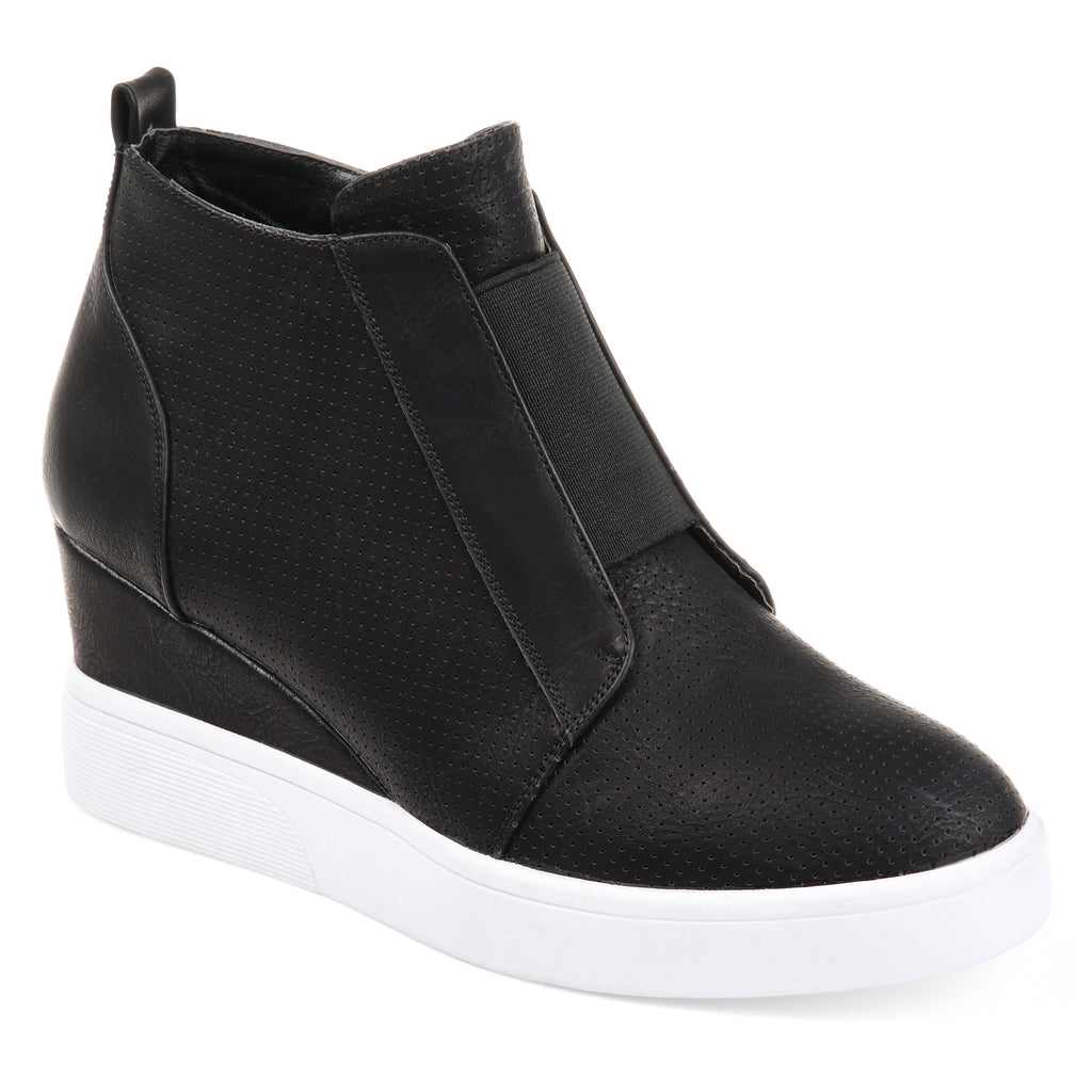 Lasercut Fashion Wedge Sneaker 