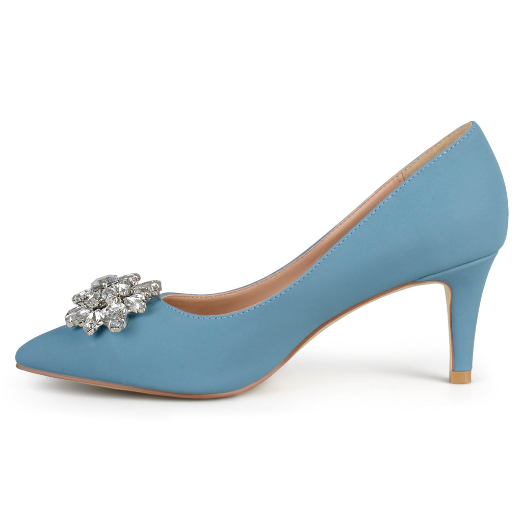 Pointed Toe Jewel Cluster Pumps – Journey + Crew