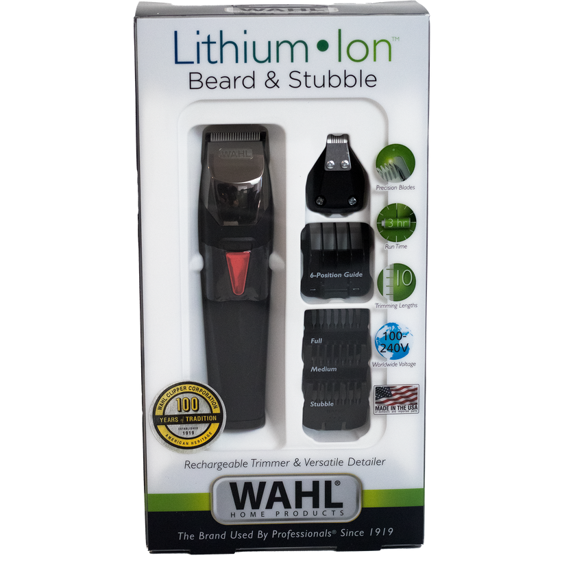 wahl lithium ion beard & stubble trimmer