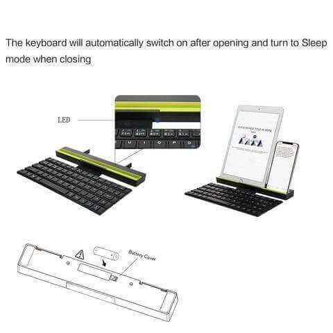 Foldable Bluetooth Keyboard for Smartphone and Tablet Best Buy