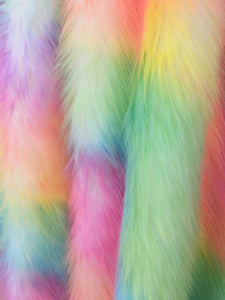 colorful faux fur