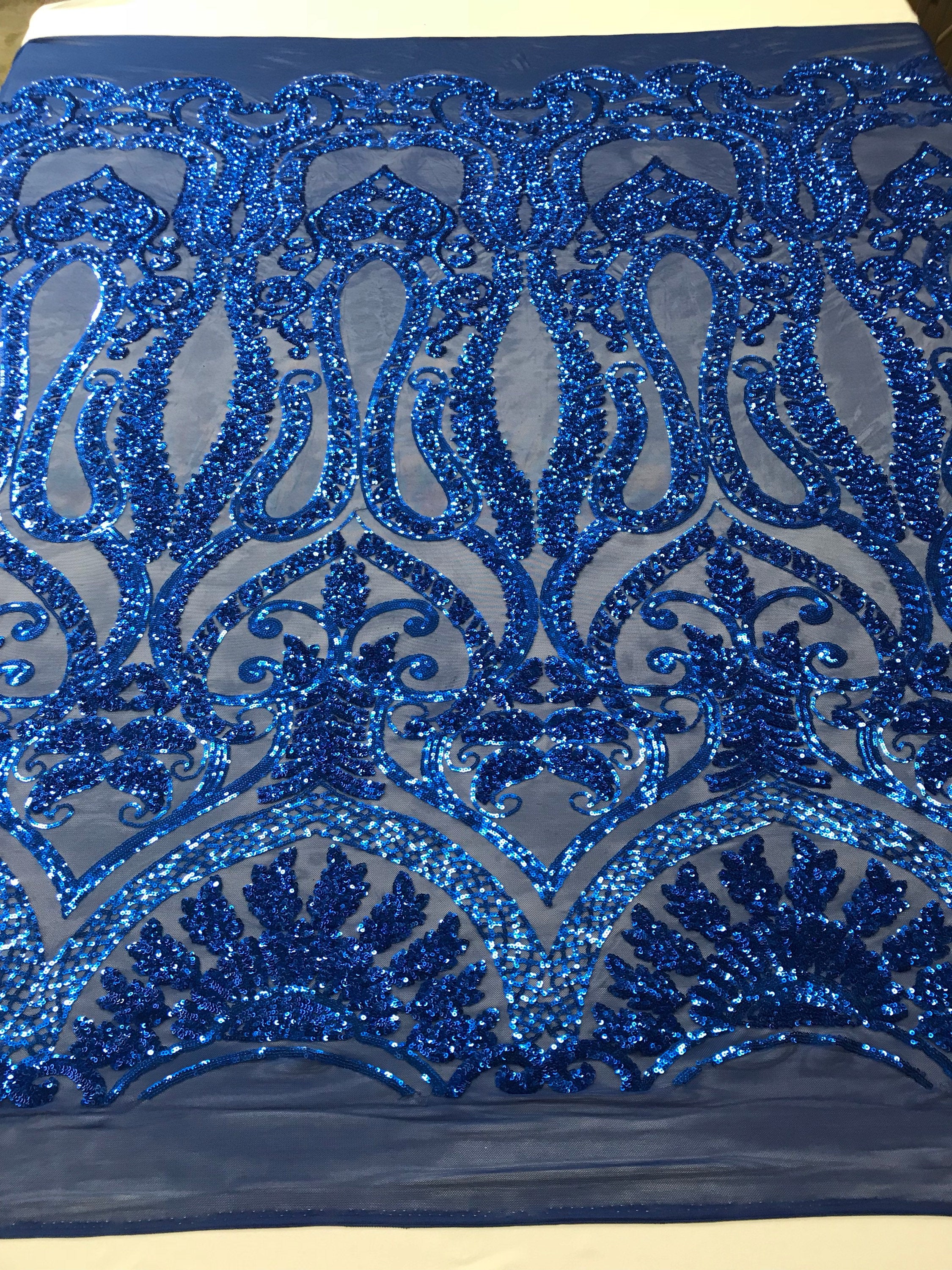 royal blue stretch lace fabric