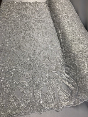 beaded bridal fabric by the yard