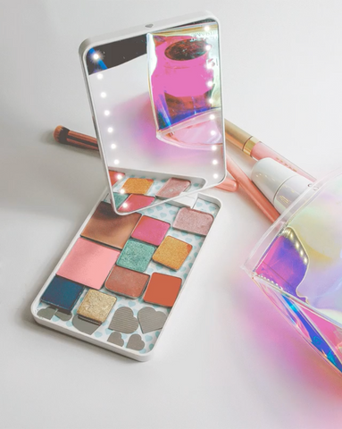 RIKI COLORFUL: magnetic makeup palette lighted mirror