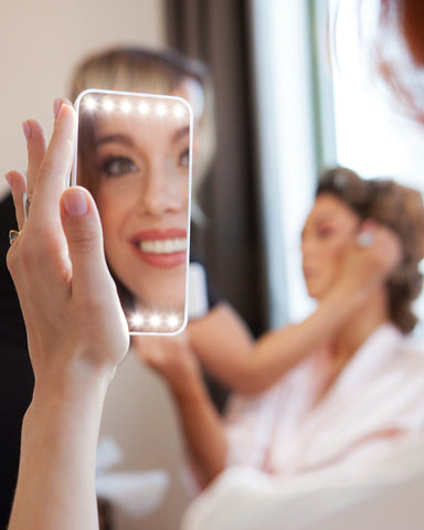 portable makeup led lighted mirror 