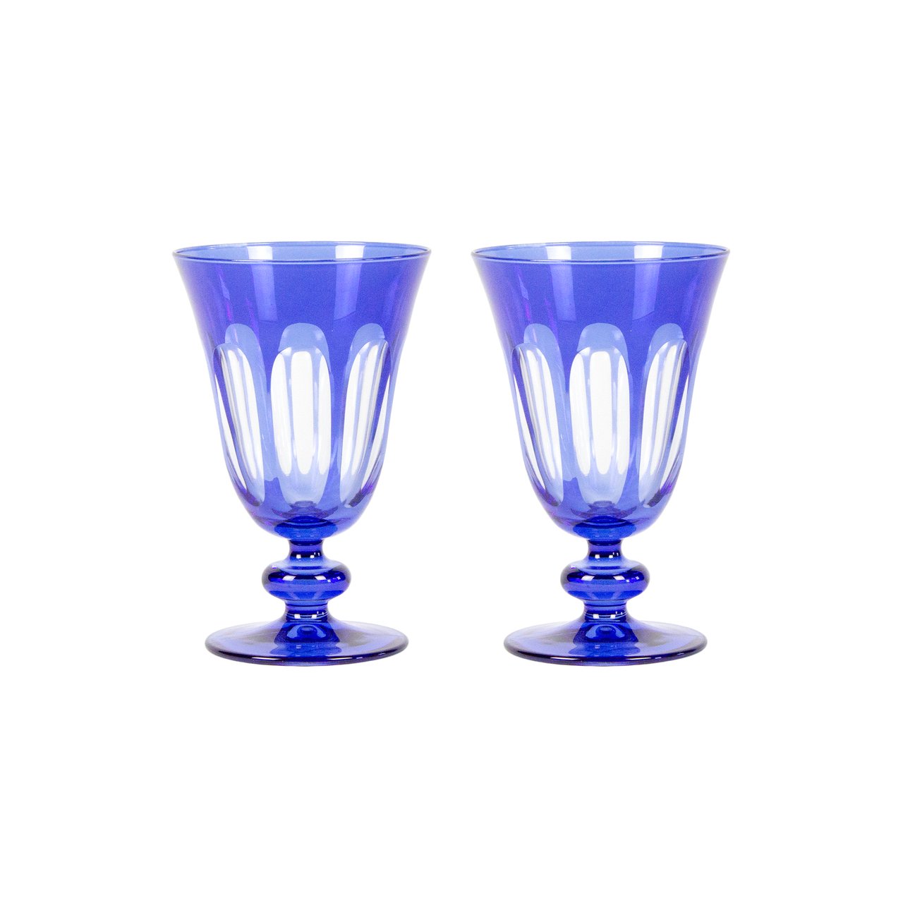 SirMadam Rialto Glass Tulip in Moon Glow, Set of 2