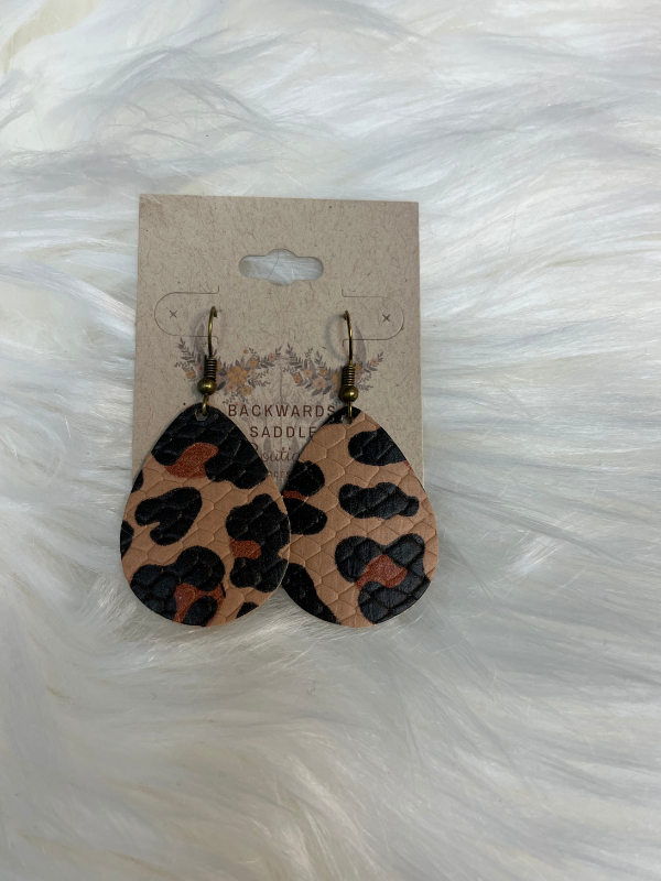 Tawny Leopard Mini Collection 1.5" earrings