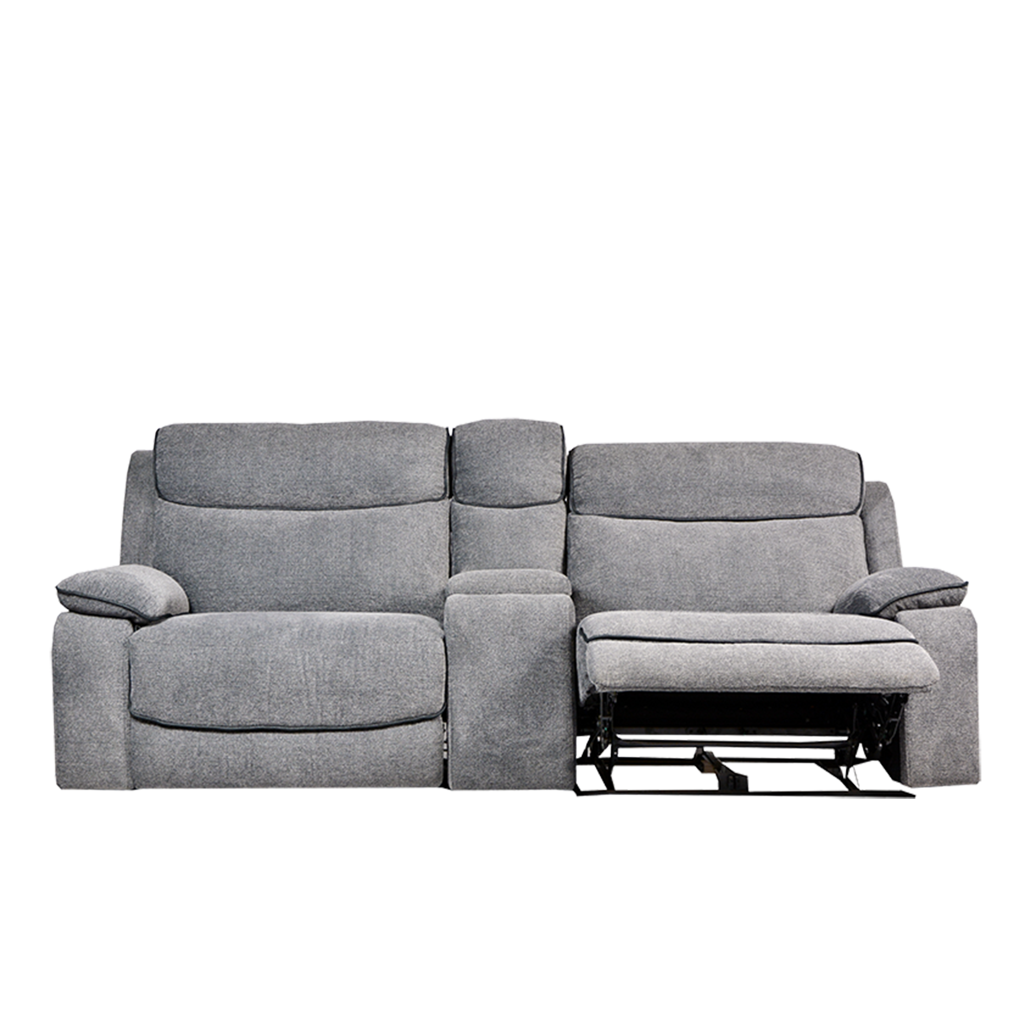 2 seat reclining sofa with console