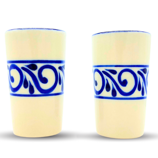 Colorful Mexican Shot Glasses (Set of 2) - Tequila & Mezcal Drinkware –  Casa Fiesta Designs