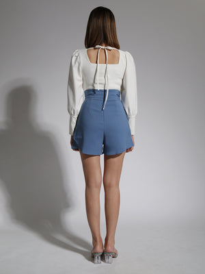 High Waist With Front Pocket Short Pants 21285