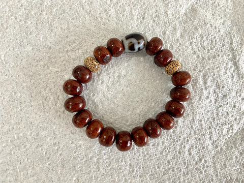 Bodhi mala drying on paper towel