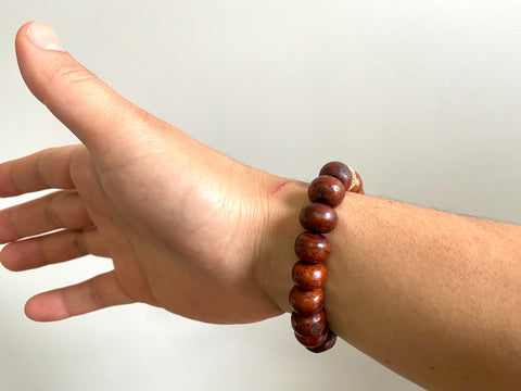 All done! Bodhi mala on wrist