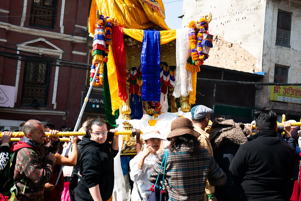 Buddha Maitreya palanquin bearers