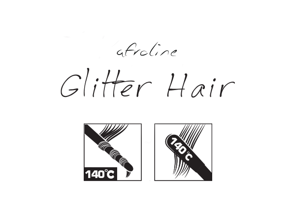 Afroline glitter szál