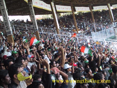 Australian Cricket Tours - The Crowd At Wankhede Stadium Was Immense During The 1sst Test Between Australia And India in Mumbai 2001 | India