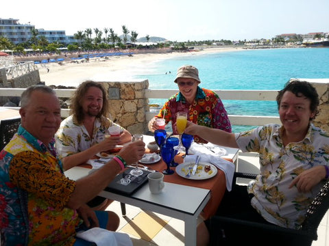Enjoying Breakfast At Sonesto Maho Beach Resort, Casino & Spa | St Maarten | Netherlands Antilles | Australian Cricket Tours