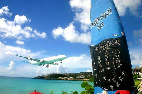 Air France On Arrival Into Princess Juliana International Airport | Maho Beach | St Maarten | Netherlands Antilles | Australian Cricket Tours
