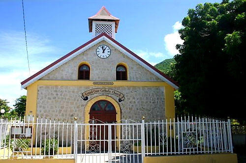 Australian Cricket Tours - The Quaint 'Grand Case Catholic Church' In St Martin