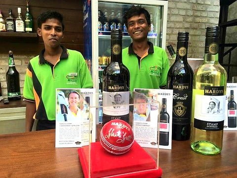 Australian Cricket Tours - If Not A Beer, Grab A Bottle Of Australia's Hardy's Wine | Cricket Club Cafe | Colombo | Sri Lanka