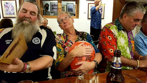 Australian Cricket Tours - Our Dearly Missed Friend Bernie Moynahan With Ian Meggsie And John Eggleton At Cricket Club Cafe | Colombo | Sri Lanka