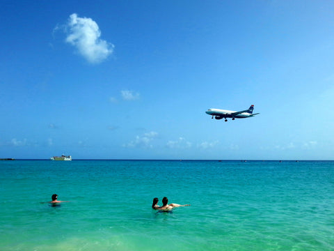 Australian Cricket Tours - Aircraft Landing At Princess Juliana International Airport Almost Touch Your Head As You Swim In The Tranquil Waters Of Maho Beach | St Maarten