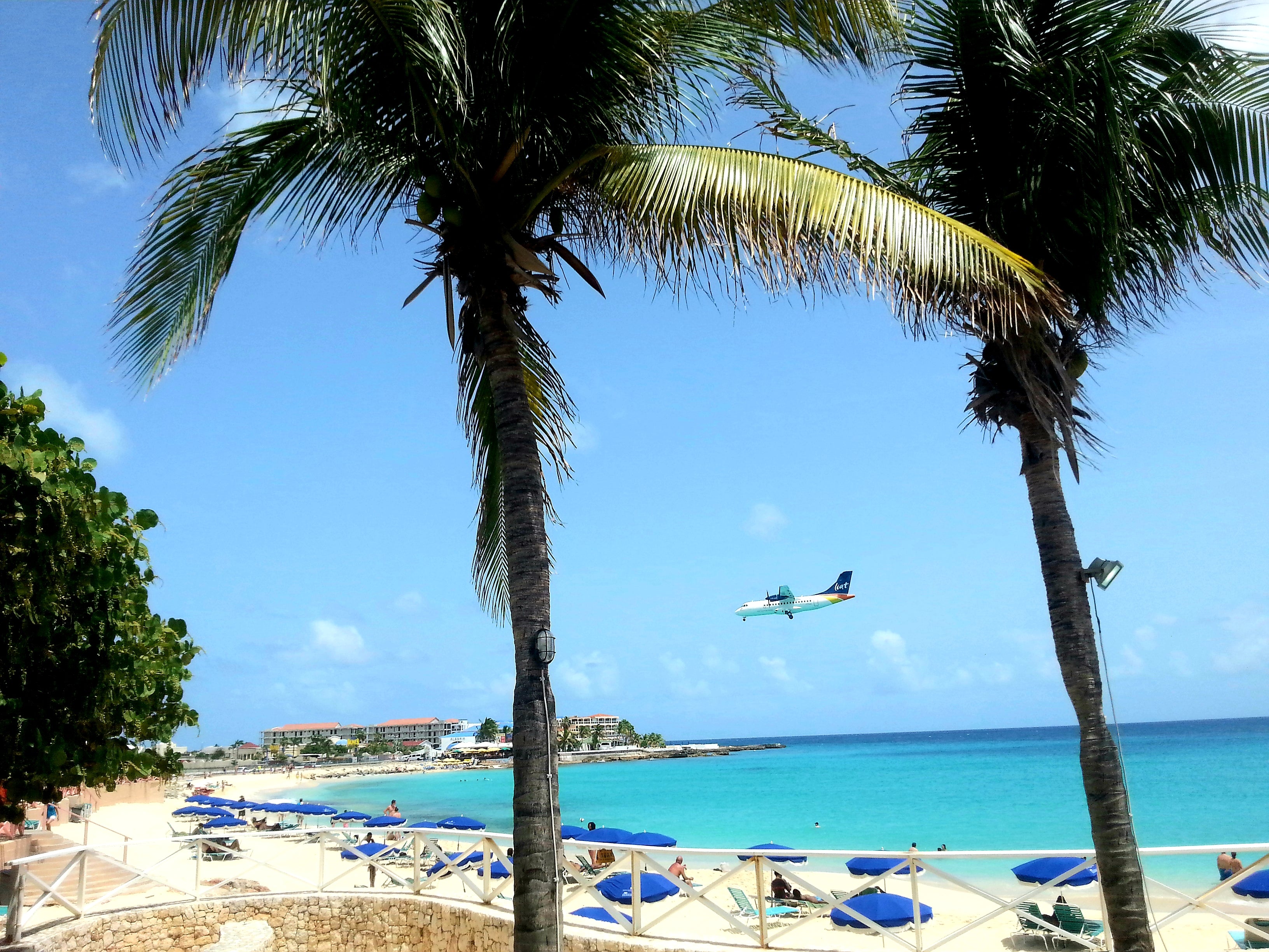 Australian Cricket Tours - LIAT Landing Over Maho Beach Into Princess Juliana International Airport | St Maarten