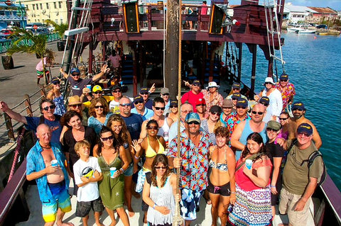 All Aboard The Jolly Roger Pirate Ship Party Cruise | Barbados | Australian Cricket Tours