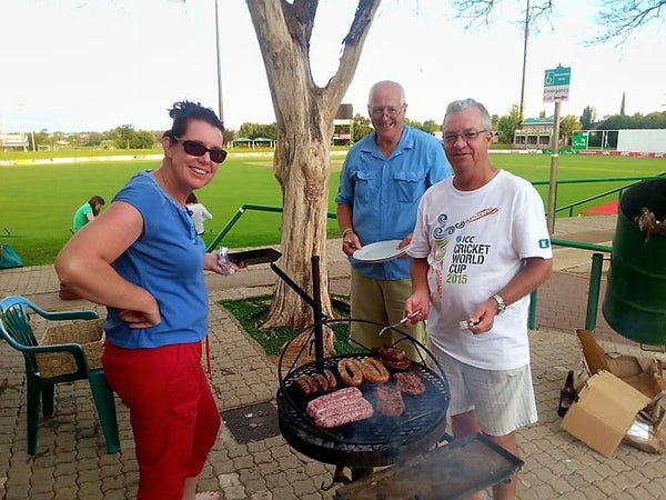 Australian Cricket Tourists Cooking A Braai At Senwes Park Cricket Stadium | Potchefstroom | North-West Province | South Africa | Australian Cricket Tours