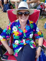 Australian Cricket Tour - A Smiling Spectator Of Ours, Wearing A Bent Banani Floral Shirt, At The Cricket In South Africa