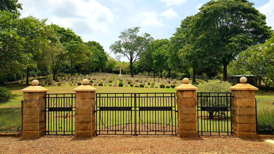 Entrance Gates To Commonwealth War Graves | Trincomalee | Sri Lanka | Australian Cricket Tours